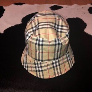Burberry London Plaid Reversible Plaid Bucket Hat